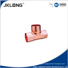 J9009 forjado de cobre igual tee tubo de cobre montagem de luz